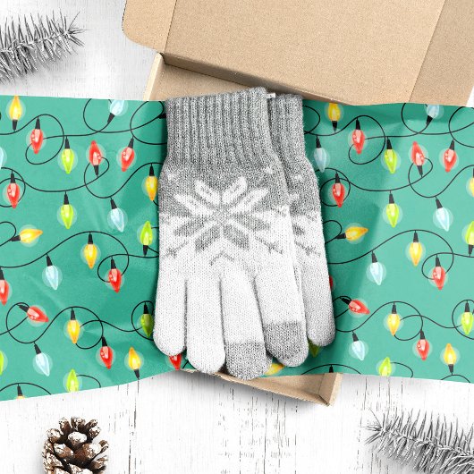 Papier Mousseline Jumelage des lumières Noël Motif de vacances