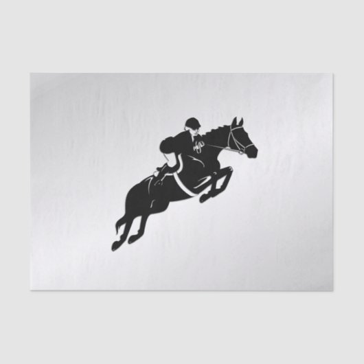 Papier Mousseline Jumper Silver équestre (Recto)