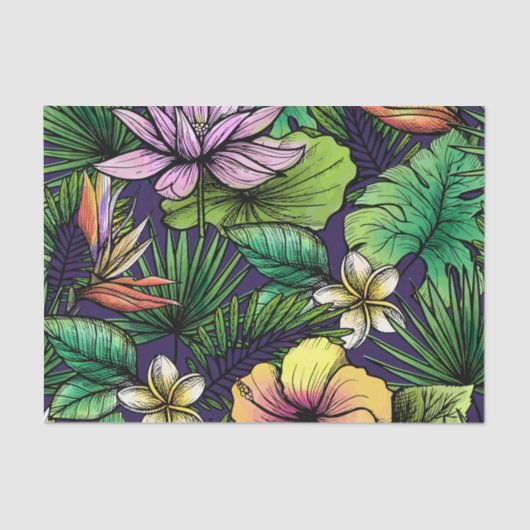 Papier Mousseline Jungle (Recto)