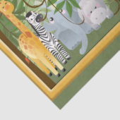 Papier Mousseline Jungle Safari Animaux Découpage (Détail)