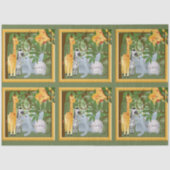 Papier Mousseline Jungle Safari Animaux Découpage (Recto)