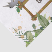 Papier Mousseline Jungle Safari Animaux Forêt Personnalisé Anniversa (Détail)