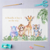 Papier Mousseline Jungle tropicale Bébés animaux (Artisanat)