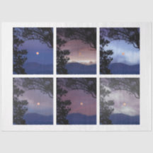 Junk Journal Féerie Ciel Lune Arbres Imaginaire 1-