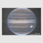 Papier Mousseline Jupiter en infrarouge, télescope spatial James Web (Recto)