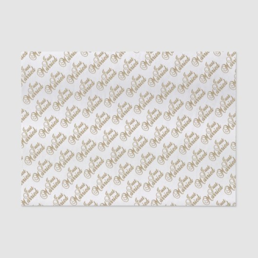 Papier Mousseline Juste motif marié (Recto)