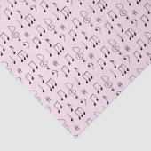 Papier Mousseline Juste Noté rose (Détail)