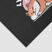 Papier Mousseline Juste un Shiba allongé bas : mignonne conception S (Détail)