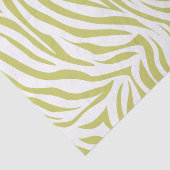 Papier Mousseline Kaki Safari Zebra (Détail)