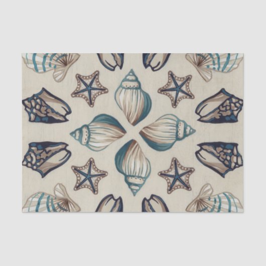 Papier Mousseline Kaléidoscope côtier I (Recto)