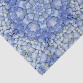 Papier Mousseline Kaleidoscope floral moderne Blue Hydrangea (Détail)