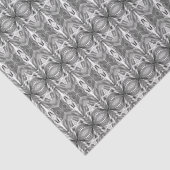 Papier Mousseline Kaleidoscope noir et blanc / Motif à Cravate (Détail)