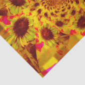 Papier Mousseline Kaléidoscope rustique de Boho de tournesols de (Détail)