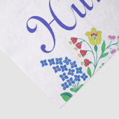 Papier Mousseline Kalocsa hongroise Broderie Art populaire (Détail)