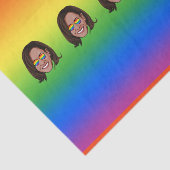 Papier Mousseline Kamala Harris Pride (Détail)