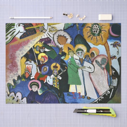 Papier Mousseline Kandinsky - Tous les saints I (Artisanat)
