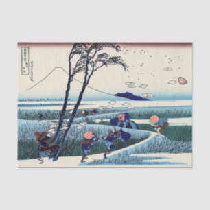 Papier Mousseline Katsushika Hokusai - Ejiri dans la province de Sur