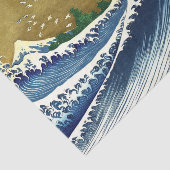 Papier Mousseline Katsushika Hokusai - Grande vague colorée (Détail)