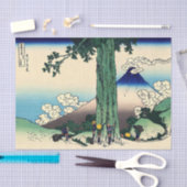 Papier Mousseline Katsushika Hokusai - Mishima Pass à Kai Provence (Artisanat)