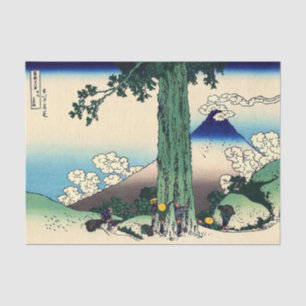 Papier Mousseline Katsushika Hokusai - Mishima Pass à Kai Provence