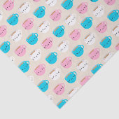 Papier Mousseline Kawaii Cats Cup of Tea (Détail)