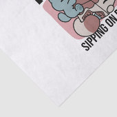 Papier Mousseline Kawaii Chocolate Milk Cat – Cozy Drink & Cuteness (Détail)