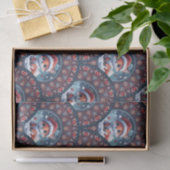 Papier Mousseline Kawaii Christmas Fox Art Déco Dot Mandala Scallops (Cadeau)