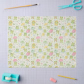 Papier Mousseline Kawaii Frog Rainy Day Pattern Wrapping Paper (Artisanat)