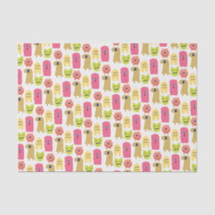 Papier Mousseline Kawaii Monster Birthday Tissue Paper