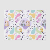 Papier Mousseline Kawaii Panda & Tiger Bubble Tea Anniversaire de en (Recto)