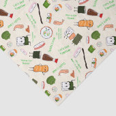 Papier Mousseline Kawaii Sushi romantique (Détail)