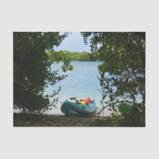 Papier Mousseline Kayaking aux îles Virgin (Recto)