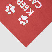 Papier Mousseline Keep calm and love dogs (Détail)