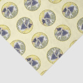 Papier Mousseline Keeshond en Aspen Peinture Cute Original Chien Art (Détail)