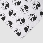 Papier Mousseline Keeshond Graphic Outline mignonne Original Animal  (Détail)