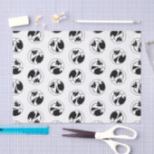 Papier Mousseline Keeshond Graphic Outline mignonne Original Animal  (Artisanat)