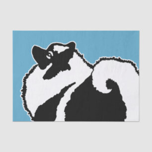 Papier Mousseline Keeshond Graphics - Cute Original Chig Art