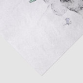 Papier Mousseline Keeshoned Christmas Snowman Peinture Dog Art (Détail)