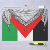 Papier Mousseline Keffiyeh Écharpe palestinienne tissu traditionnel (Artisanat)