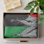 Papier Mousseline Keffiyeh Écharpe palestinienne tissu traditionnel (Cadeau)