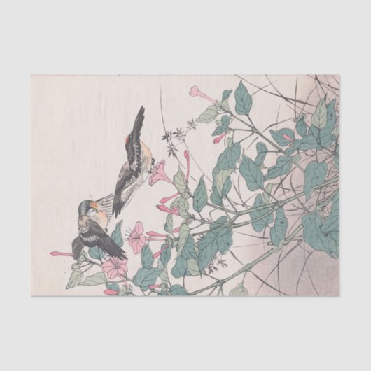 Papier Mousseline Keinen Kachō Gafu, Pl.23 par Imao Keinen (Recto)