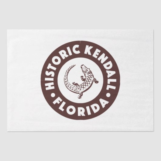 Papier Mousseline Kendall Florida Circle - Brown (Recto)