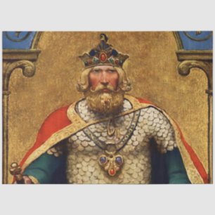 Papier Mousseline « King Arthur » par NC Wyeth