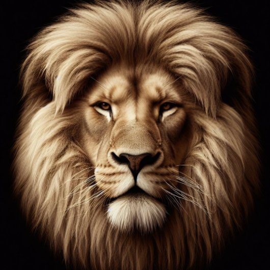 Papier Mousseline King of The jungle - King Lion Decoupage Paper