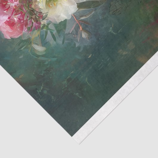 Papier Mousseline Kingfisher & Australian Protea Blooms Découpage (Détail)