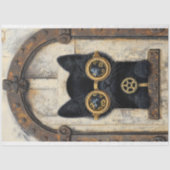 Papier Mousseline Kitten Noir à travers le trou AP2 Découpage (Recto)