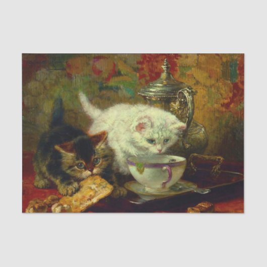 Papier Mousseline Kittens Tea Party (Recto)