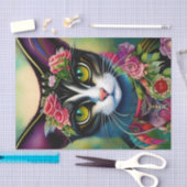 Papier Mousseline Kitty coloré (Artisanat)