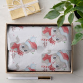 Papier Mousseline Kitty de Noël avec lumières (Cadeau)