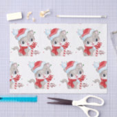 Papier Mousseline Kitty de Noël avec lumières (Artisanat)